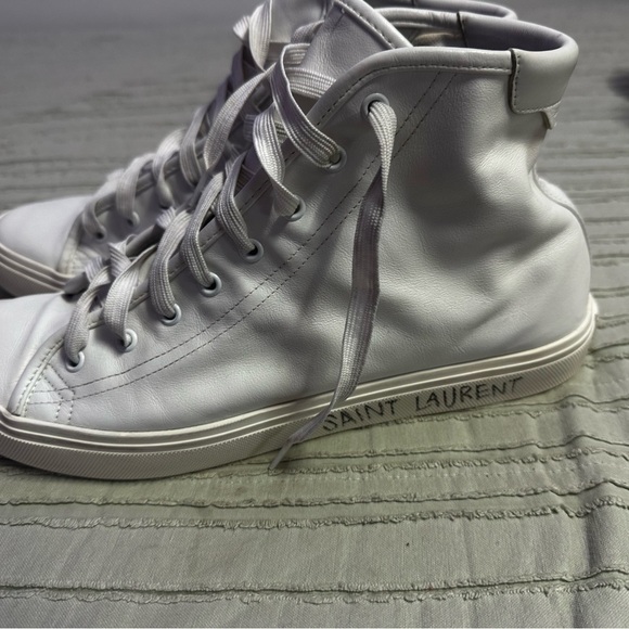 Saint Laurent Malibu Mid-Top Sneakers-leather - Picture 1 of 6